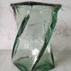 Vase design verre torsadé