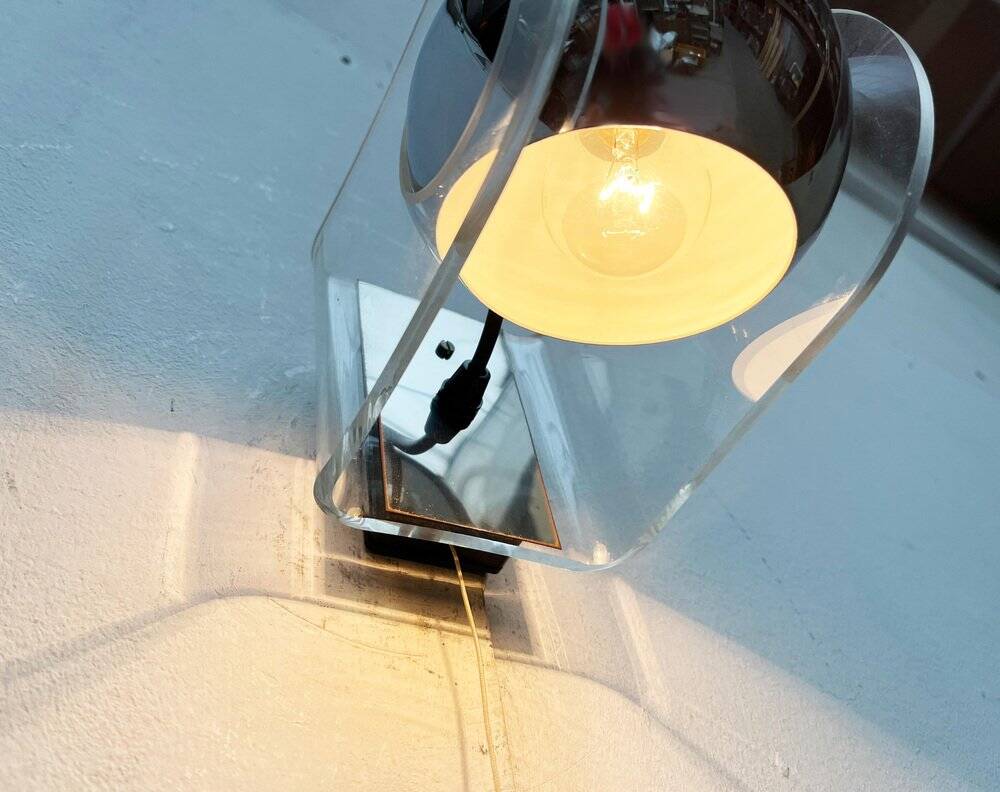 German wall lamps model 540 from the mid-century space age in the style of Gino Sarfatti, 1960s, set of 2.