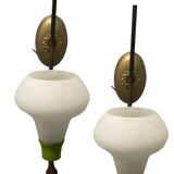 Vintage Italian Opaline Sconces Set of 2