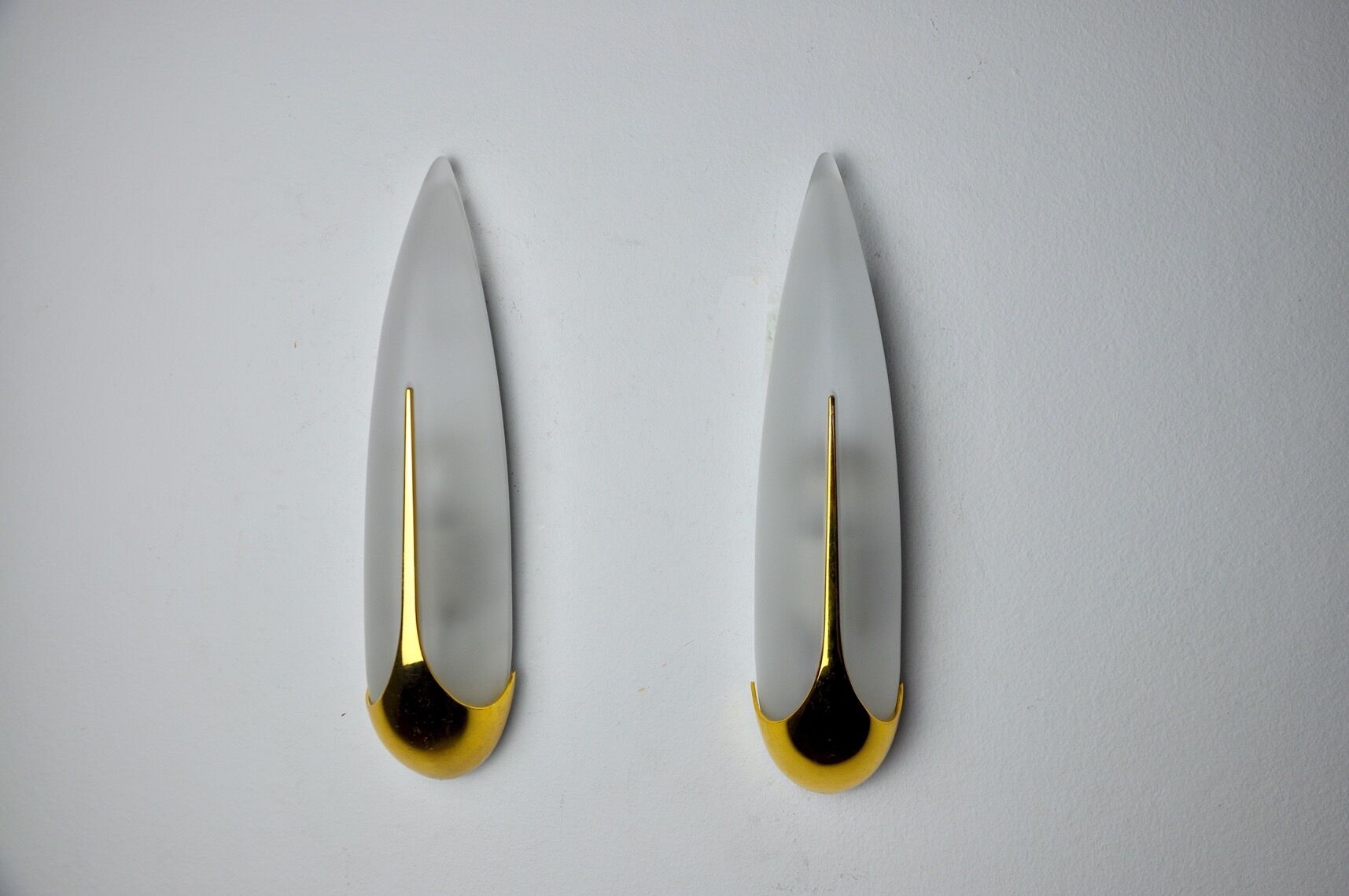 Paire d'appliques "épis" idearte espagne 1980
