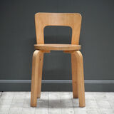 A set of four original model 65 chairs by Alvar Aalto for Artek