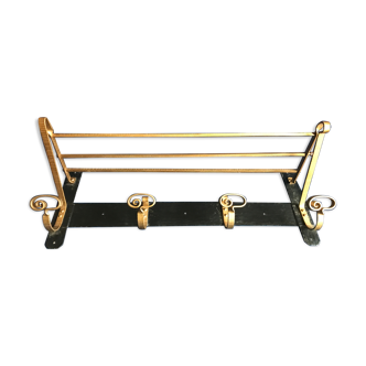 Vintage wrought iron coat rack
