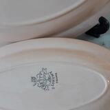 Duo de petits plats ovals Longwy modèle Betty