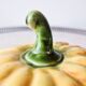Sarreguemines majolica pumpkin jam pot 1930