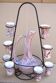 Bonaudi liqueur service (Francis and Josette) Vallauris signed.