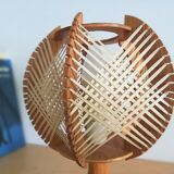1960s wooden table lamp