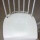 Lot of 4 white wooden chairs