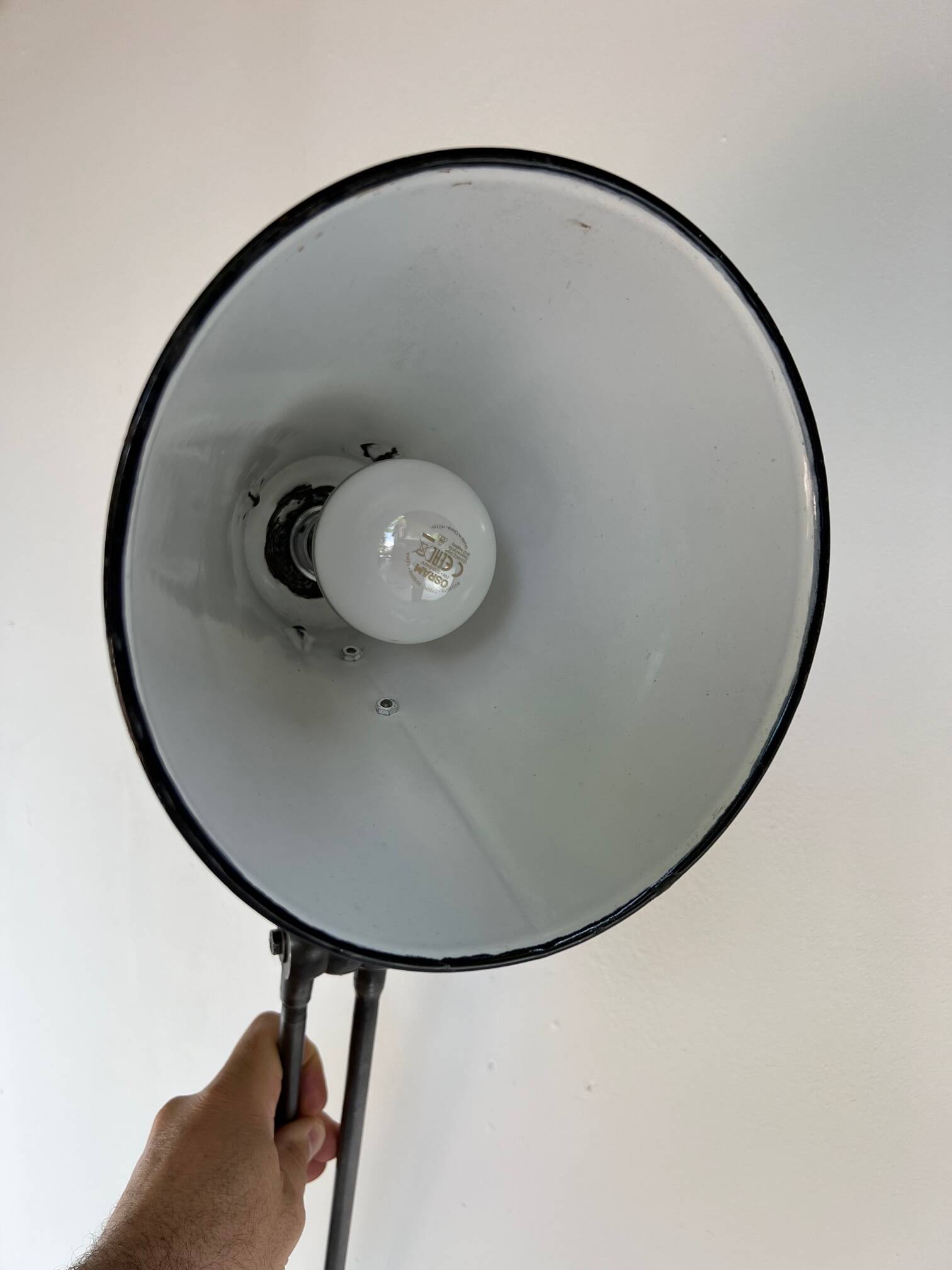 Lampe atelier mecanique 3 et 6 rotules 140 cm