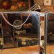 Vintage triptych barber mirror