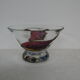 Floral decor evased glass cup