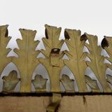 Old rectangular oak leaf mirror in gilded metal Spain 60 70