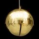 Adjustable spherical brass lamp by Münchner Werkstätten Germany 1970