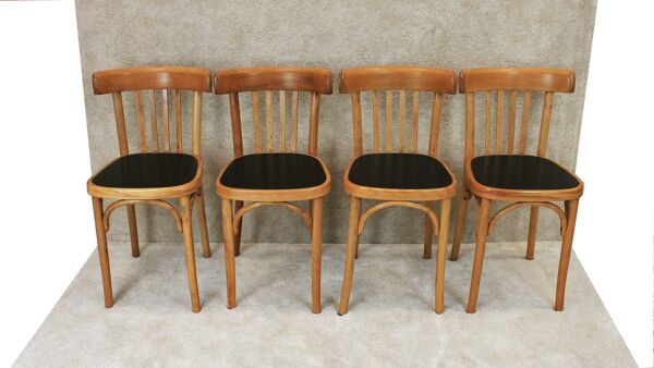 Lot de Chaises Fischel des années 30