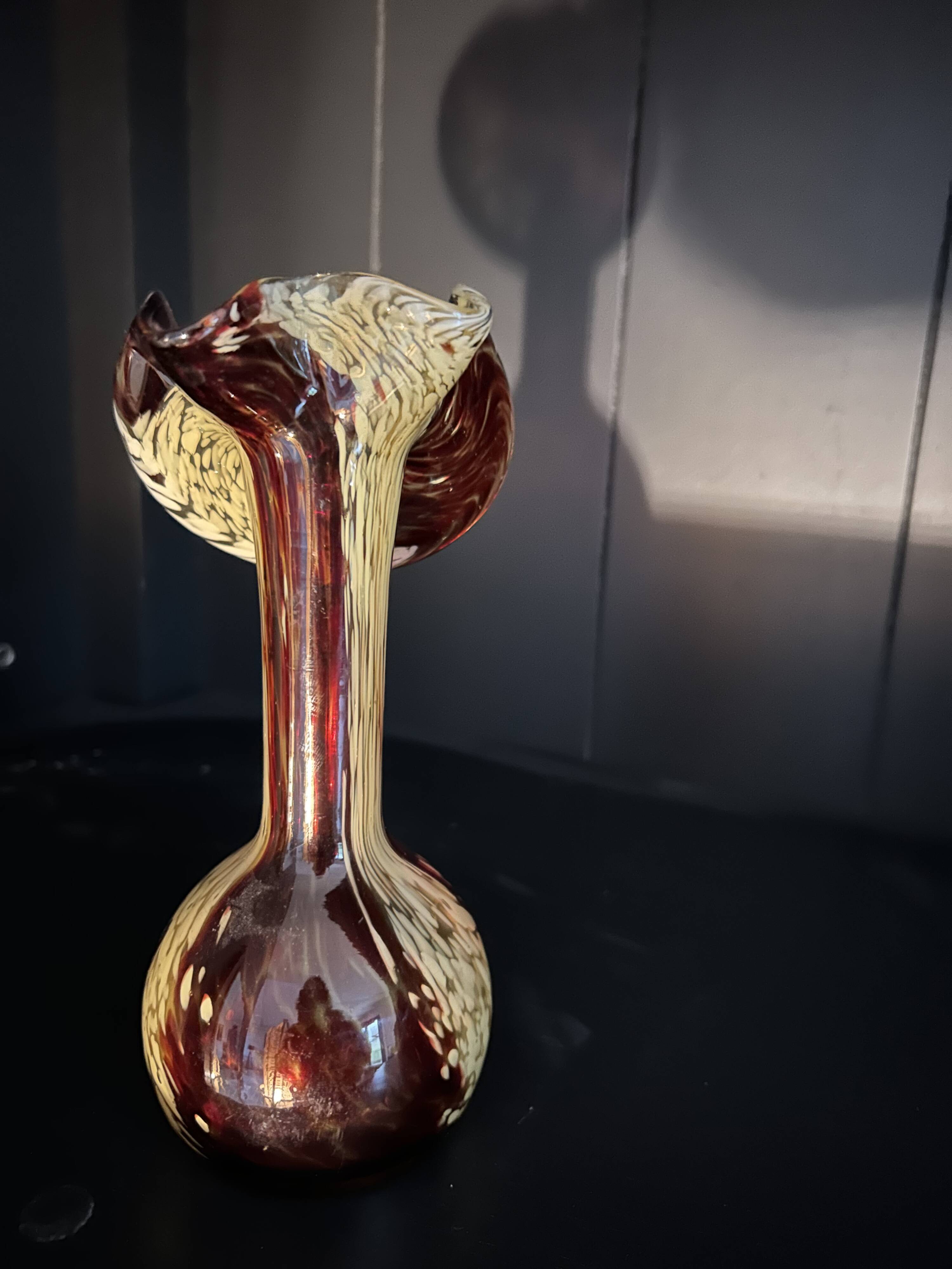 Blown glass vase