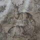 Renaissance-style tapestry with animal motifs, 20th century.