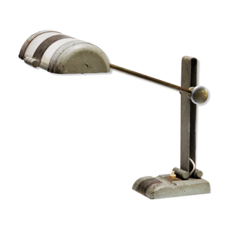 French art deco desk lamp in the style of rene koechlin, 1930s