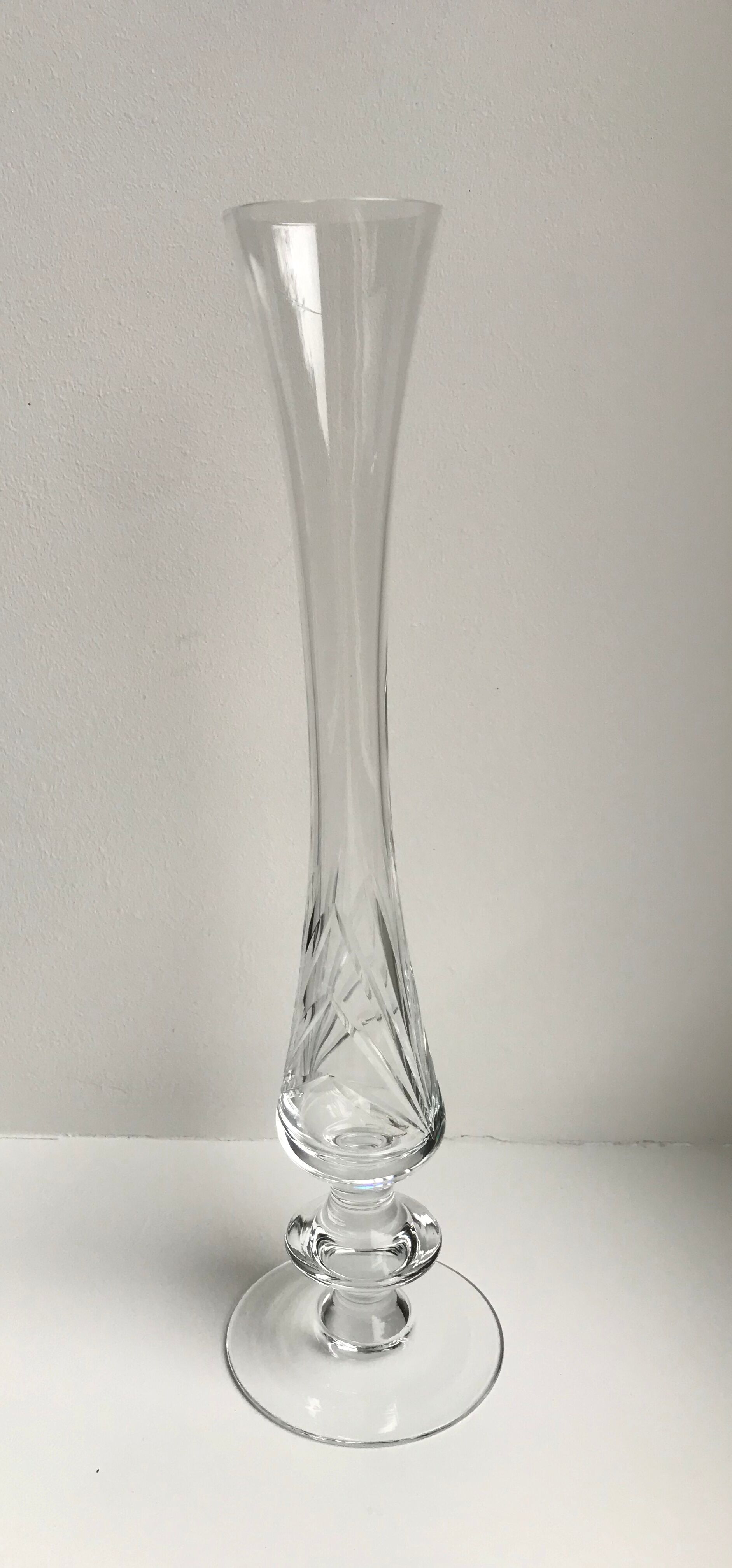 Crystal soliflore vase 50s-60s