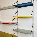 Shelf system, wall, metal, Pilastro edition.