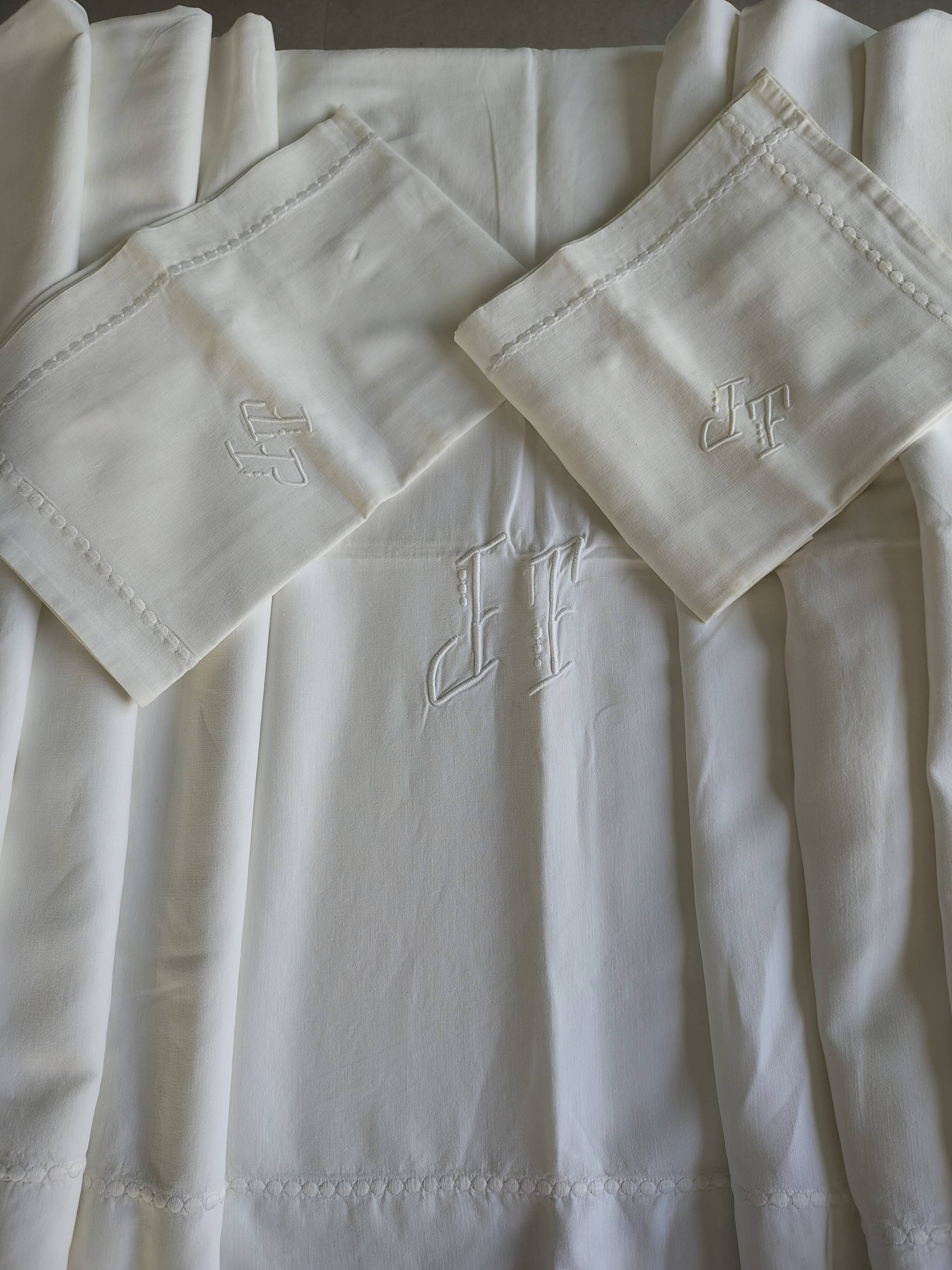 Old white fabric