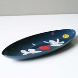 Décor biomorphic enamel tray