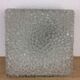 Square Holophane wall light in cut glass, 1960s.