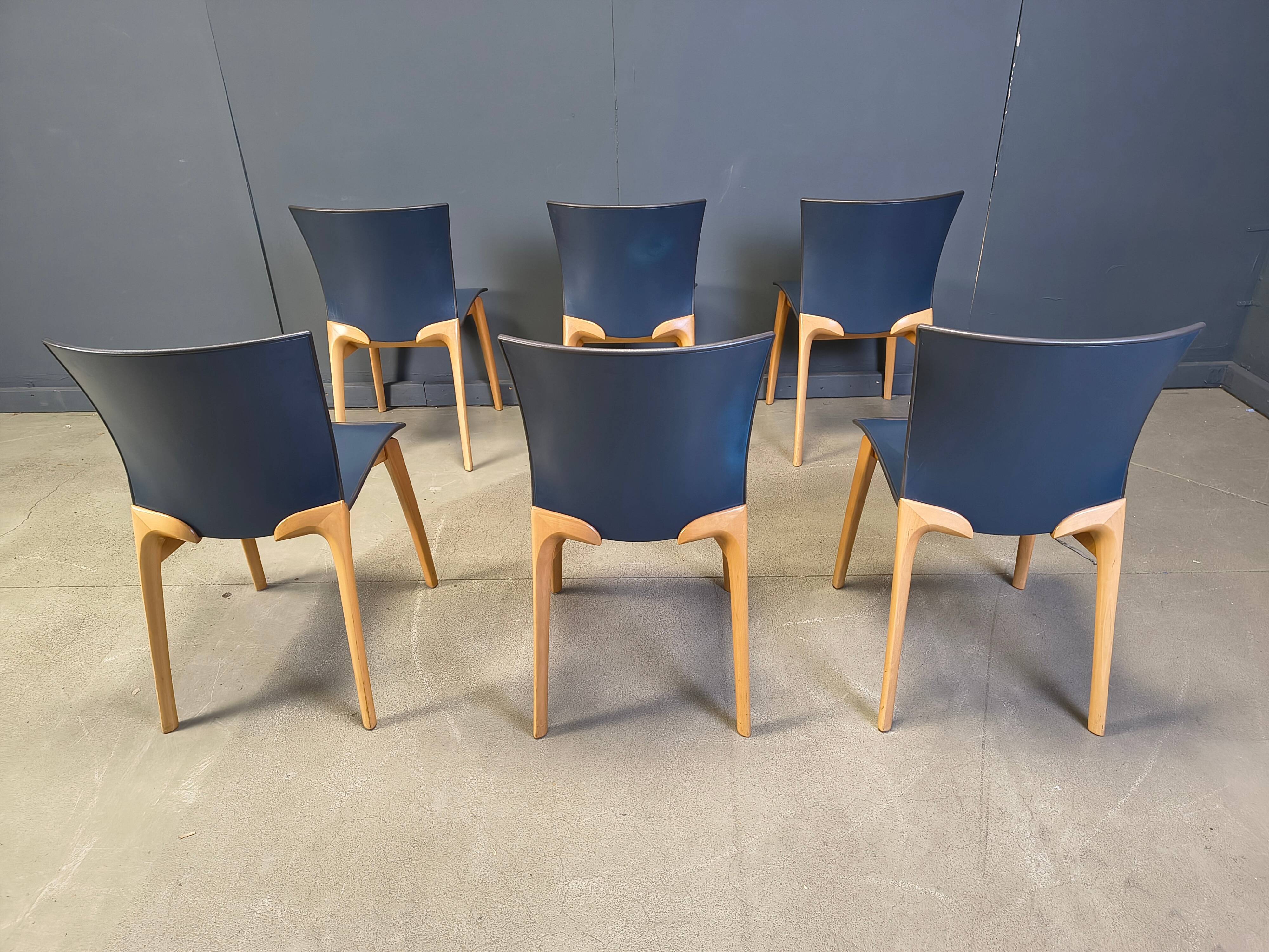 Cos S-12 chairs by Josep Llusca for Cassina, 1994s - set of 6