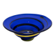 Blue art glass bowl, 1960s