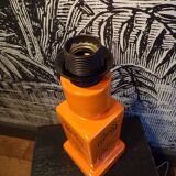 Orange ceramic lamp 1970
