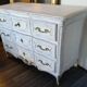 Patinated royal chest of drawers Louis XV style