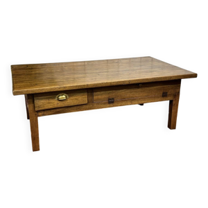 table basse en noyer - ferme