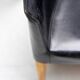 Set of four Vela leather armchairs by Carlo Bartoli - Italian modern elegance.