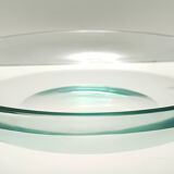 Elegant Thick Glass Centerpiece / Trinket Bowl attr. to Fontana Arte, Italy