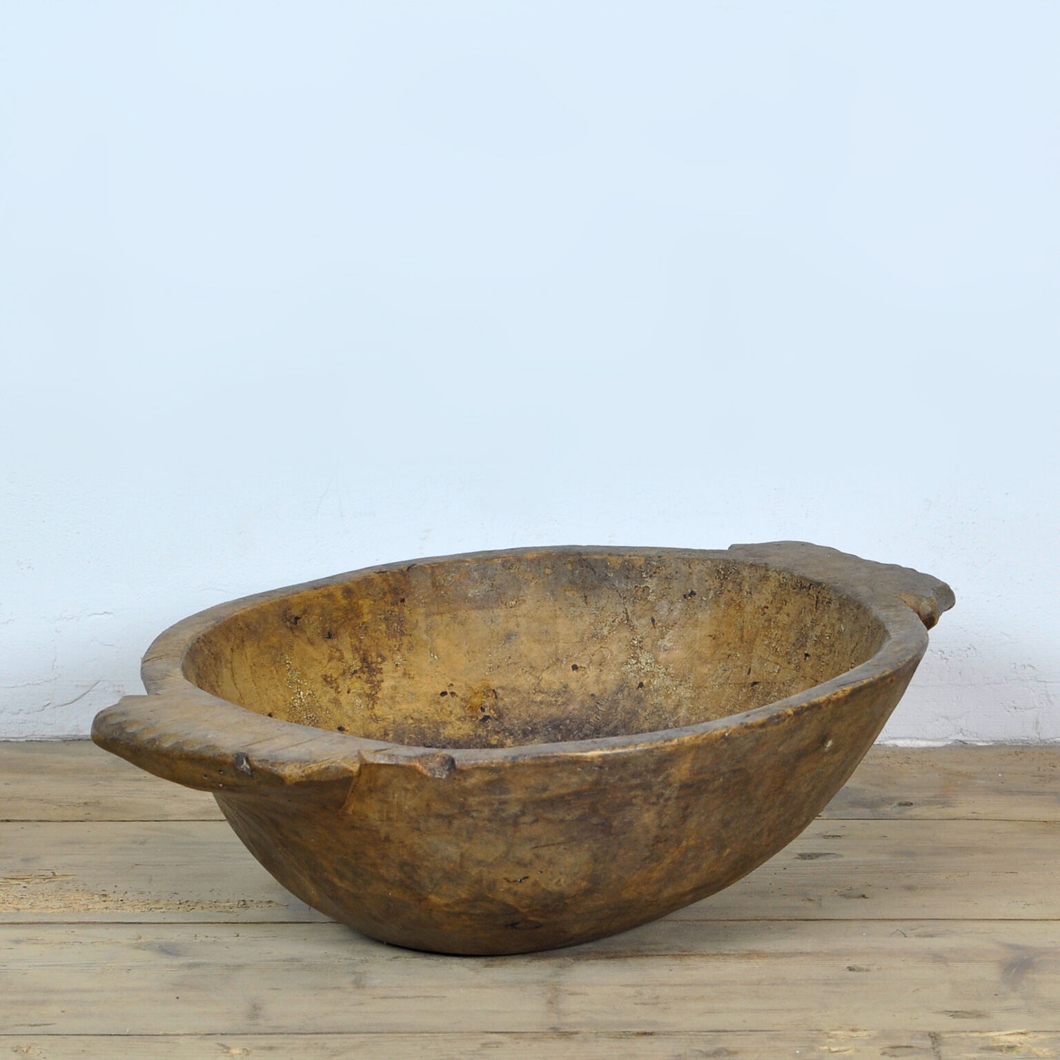 Handmade Wooden Dough Bowl, Early 1900s