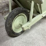 Antique wooden wheelbarrow