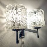 Pair of Murano glass wall lights by Kaiser Leuchten, Germany circa 1970.