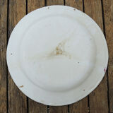 Ancienne assiette en faïence : décor myrtilles