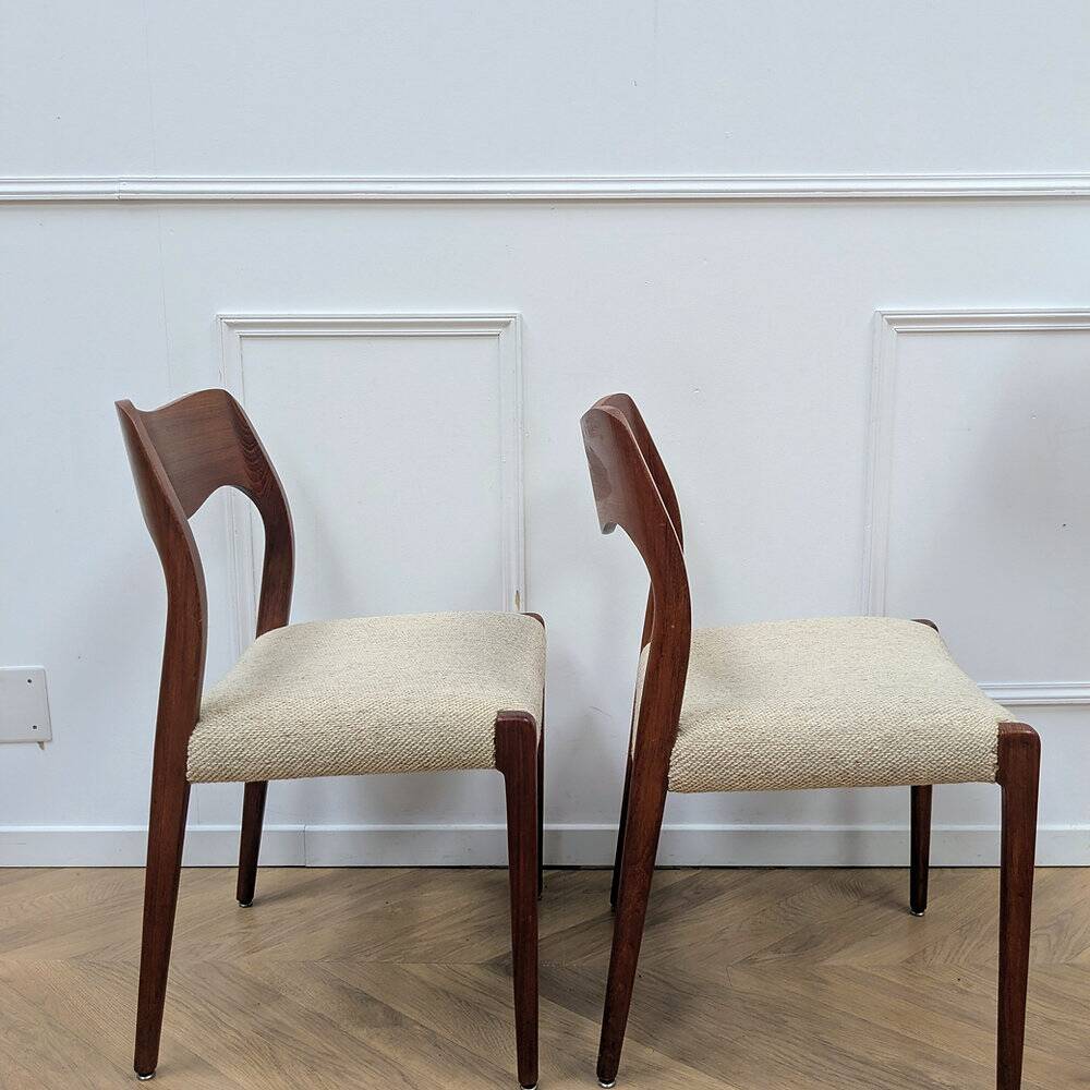 2 vintage chairs by Niels Otto Moller