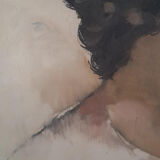 Portrait de femme huile sur toile