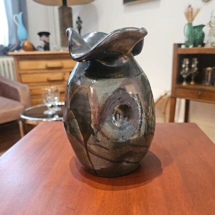 Vintage ceramic vase by Thomas Buxo - 1960s modernist design