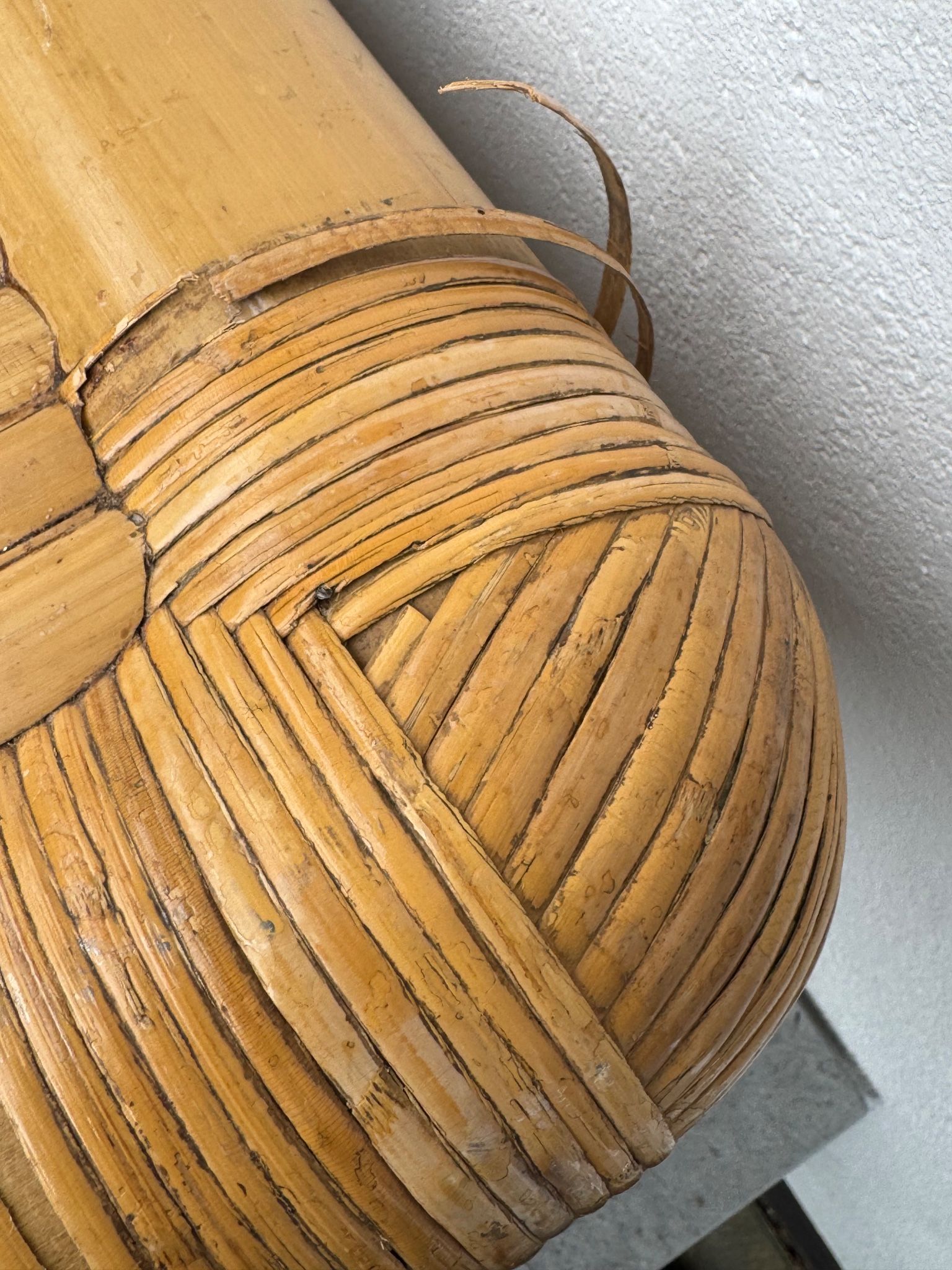 Vintage Bamboo Salon Table