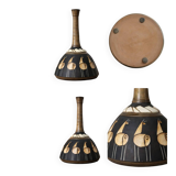 Very beautiful handmade ceramic lamp, signed and dated 1958, piece.