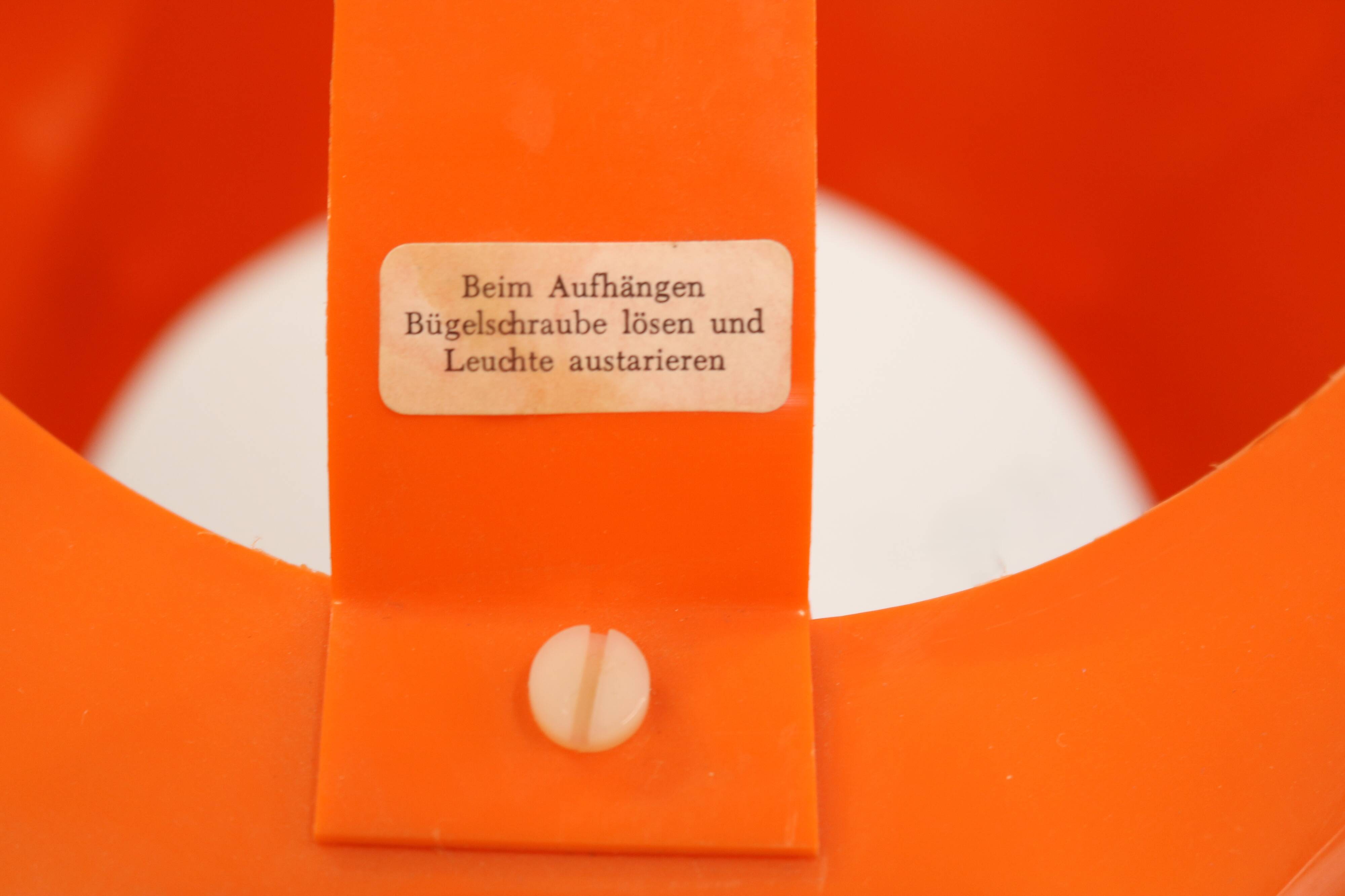 Space age cocoon pendant lamp*** Ilka Plast Waldrode *** German design