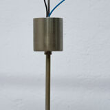Glass and chromed steel pendant lamp by Kamenický Senov, 1970