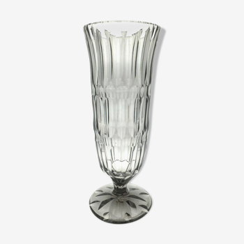 Vase, crystal of Saint Lambert, grey