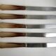 Set of 5 vintage tooth knives 70s