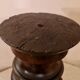 Small column side table in mahogany.
