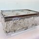 Rare glass flush mount by Kamenicky Senov, 1970s / Czechoslovakia