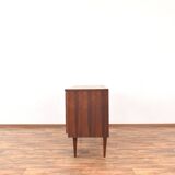 Mid-Century Walnut Sideboard with Hand-Painted Pattern, 1960s.