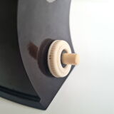 Brown vintage bakelite table lamp for reading "sovichka", czechoslovakia