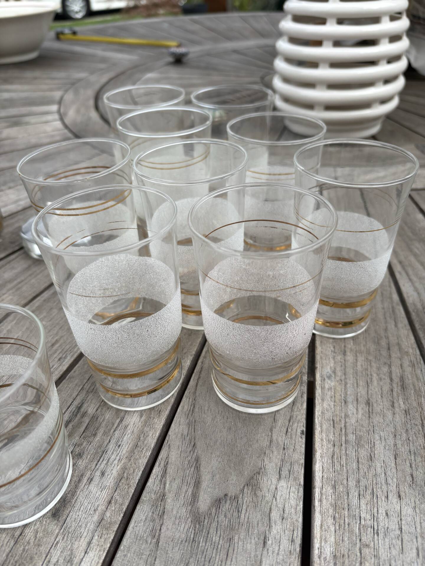 Vintage glasses and carafe
